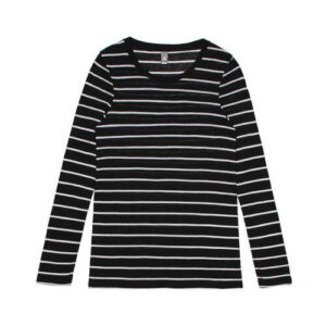 AS Colour Wo's Fine Stripe L/S Tee | 4027
