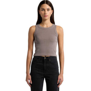 AS Colour Wo's Faded Organic Rib Crop Tank | 4035